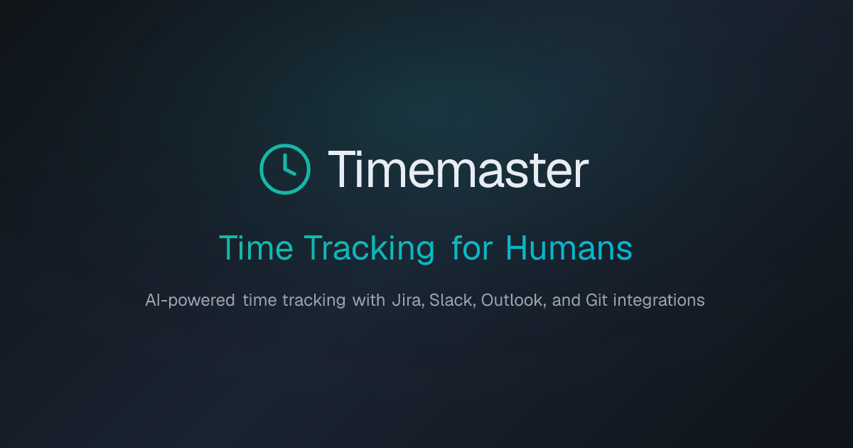 Timemaster - AI-Powered Time Tracking & Management Platform